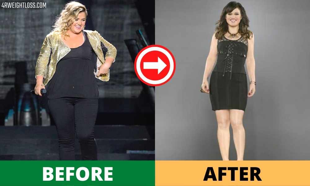 kelly clarkson weight loss Before and After
